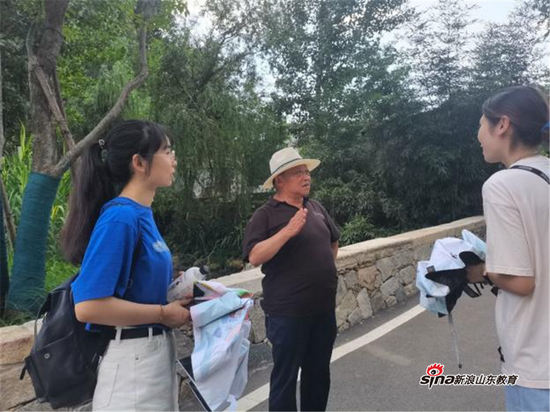 团队成员走访泰安市东西门村、淄博市中郝峪村相关人员