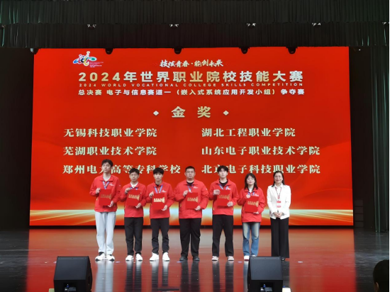 学生获2024年世界职业院校技能大赛总决赛金奖