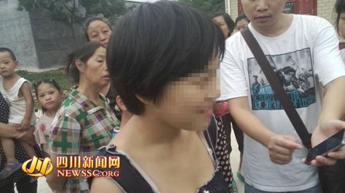 被解救回来后的智障女性