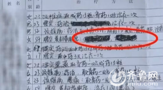 王先生表示，除了這樣簡單的診療記錄，骨科大夫沒有開過任何正規的處方單子和病例