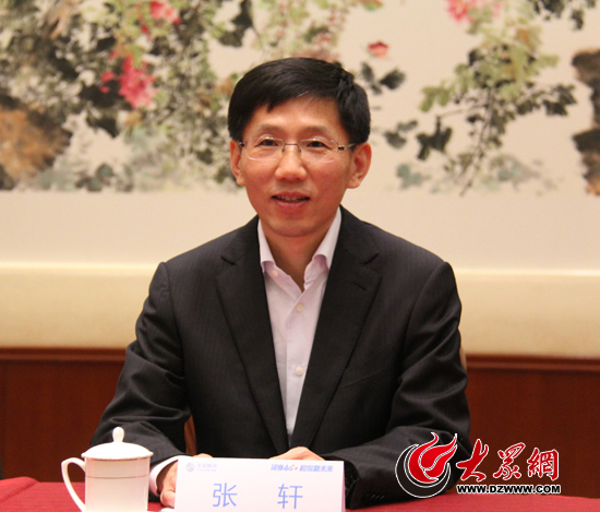 山東移動總經理張軒在發布會結束后現場接受大眾網記者專訪