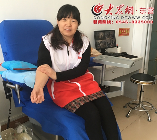 22年來,薄玉芳已無償獻血18600毫升