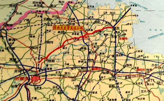 济东高速公路线路图