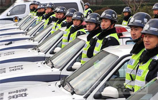 濟南交警機動隊 資料圖