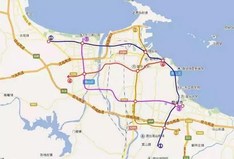 烟台轨道交通线路规划图(图片来网络）