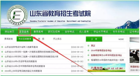 点击右下方网上报名或者填报志愿,都会跳转到同一个页面↓