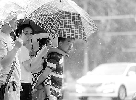 14日到15日,濟南又迎來降雨。記者王鋒 攝