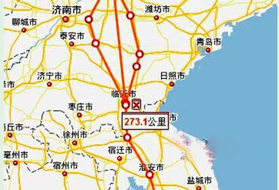 公开回复还称,京沪二通道拟由山东潍坊经临沂,淮安,扬州,南通至