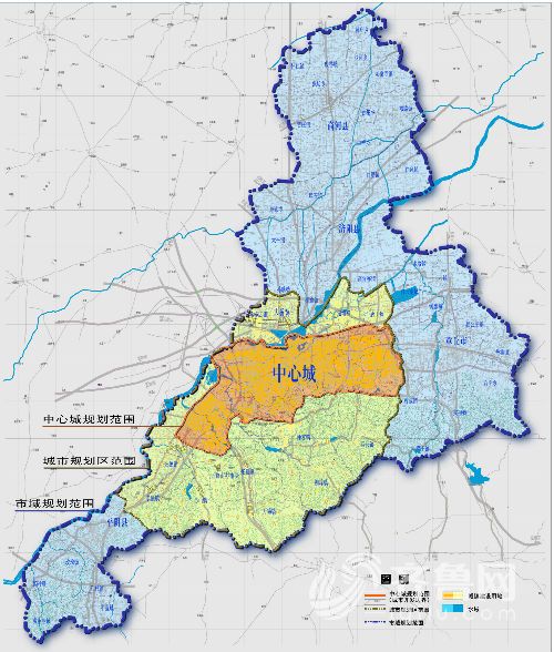 濟南城市規劃區范圍圖