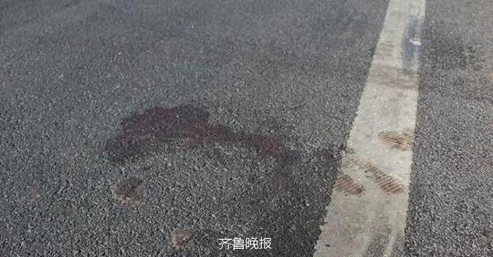 殘留在事故現(xiàn)場(chǎng)的血跡