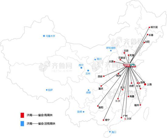 山東高鐵網(wǎng)絡(luò)覆蓋省會(huì)城市增至22個(gè)