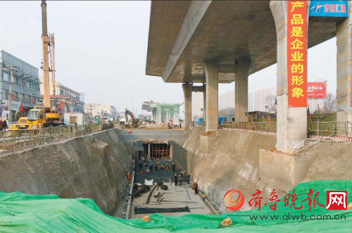 工業北快速路正在加速建設