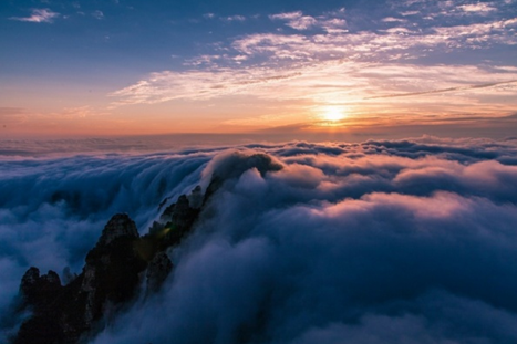 白石山日落
