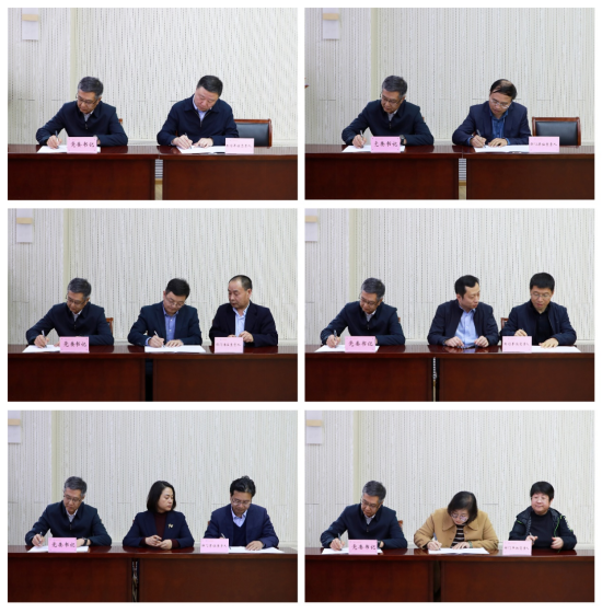 张祥云代表学校党委和二级单位签订《思想政治工作和意识形态工作责任书》