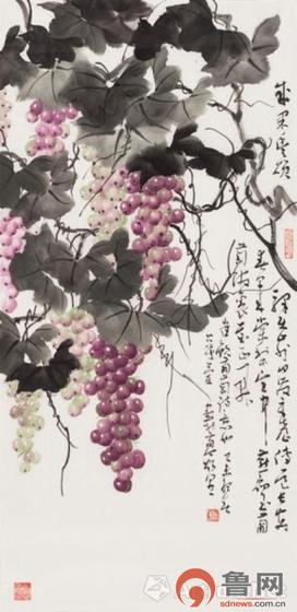 颜世举、公茂兰合作《葡萄》
