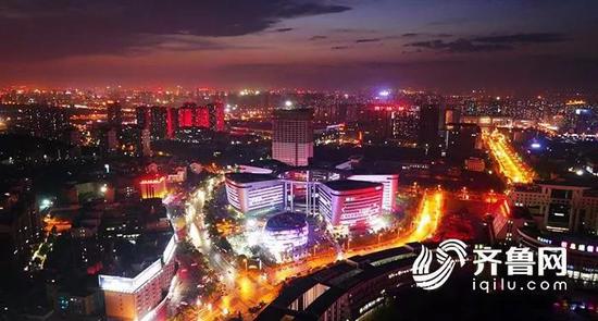 △ 济南高新区银荷大厦夜景(来源:齐鲁网)