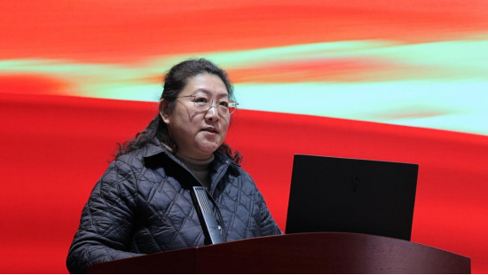 德州市中心血站党总支委员、科长朱淑艳致辞