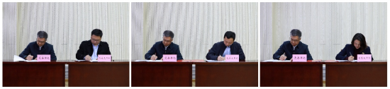 张祥云代表学校党委和二级党组织签订《全面从严治党工作责任书》
