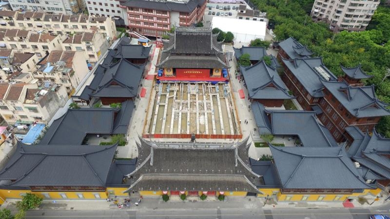 7天2夜 上海玉佛寺大雄宝殿平移到位