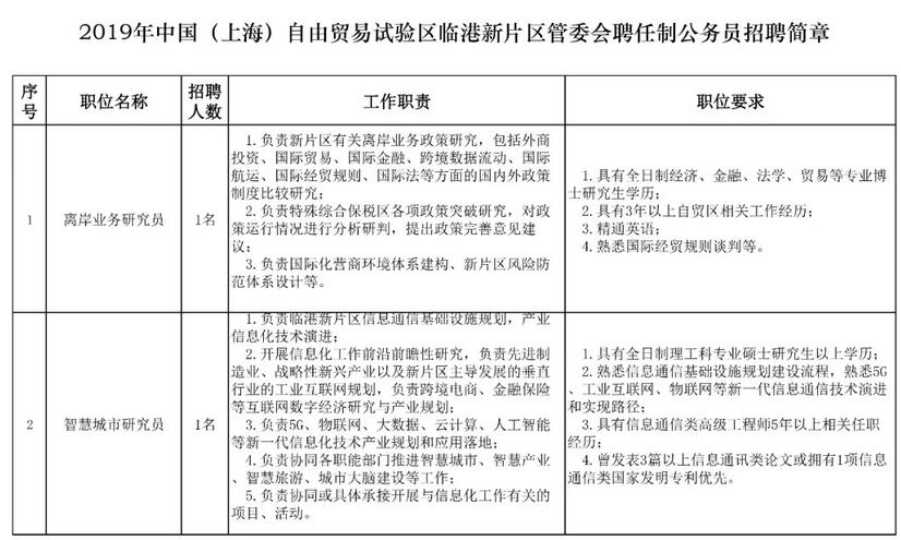 临港新片区年薪50万-80万元招聘公务员 要求出炉(图)