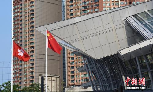 资料图:广深港高铁西九龙站外景 中新社记者 麦尚旻 摄