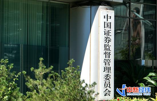 资料图:中国证监会。中新经纬 摄