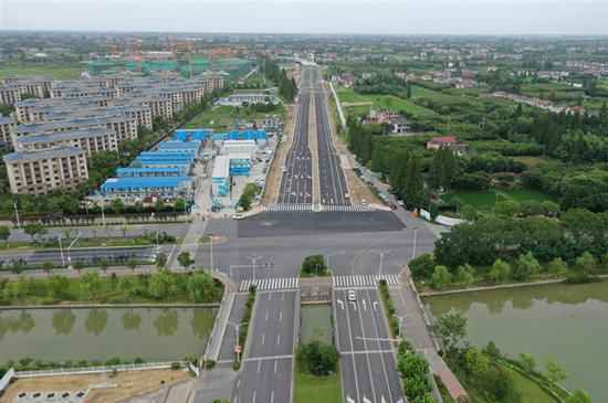 图说:建设公路(团城公路~陈海公路) 上海城投供图(下同)