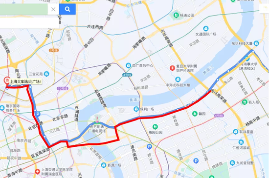 817路和浦东108路走向