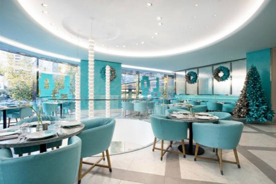 图说：The Tiffany Blue Box Café内景 采访对象供图