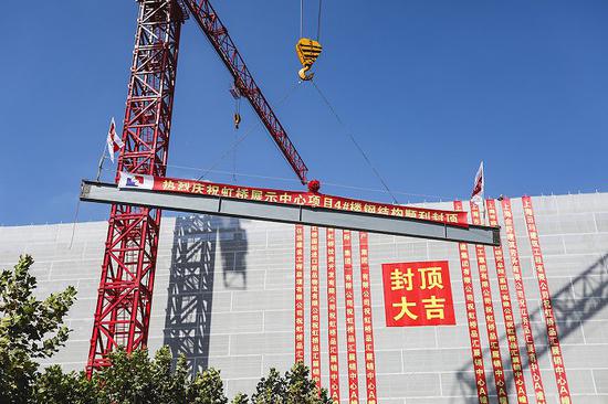 虹桥品汇展销中心A幢助力进博 图源:上海市住建委