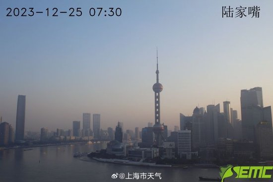 上海今天有轻度霾 今起三日或有PM2.5轻度污染过程