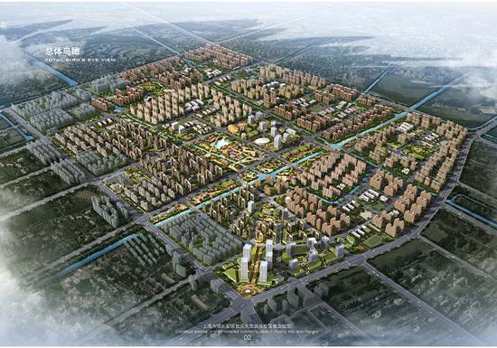 图说:惠南民乐大型居住社区鸟瞰效果图 采访对象供图