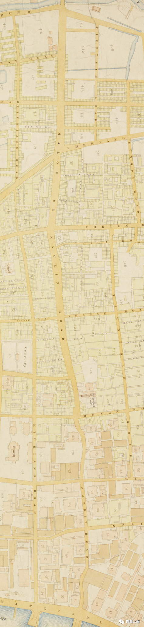 1866年地图中的南京路