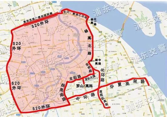 交警发布沪c,外牌小客车行驶范围 限行时间区域一览