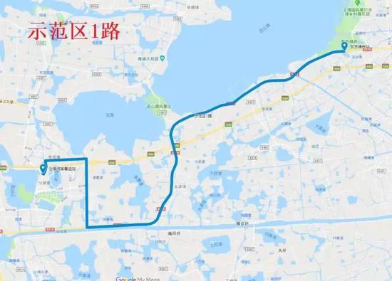示范区1路:上海东方绿舟站—汾湖汽车客运站。上海发布 图