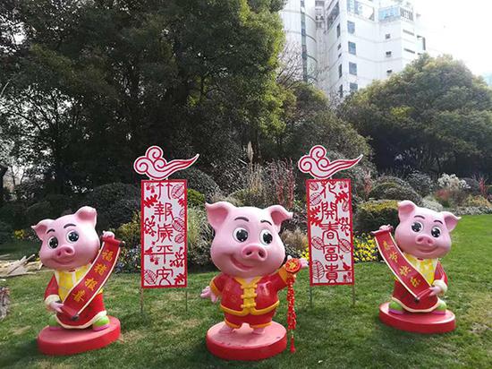 静安区的南京西路永源浜绿地
