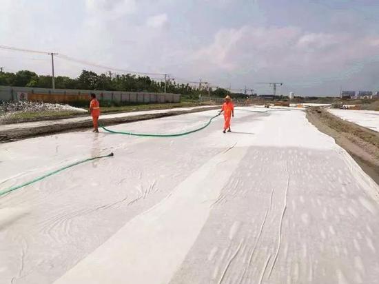 ▲ 建设中的嘉定城北路