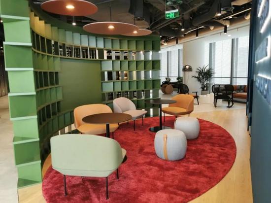 Unity公司中国总部在北外滩白玉兰广场的办公区域。