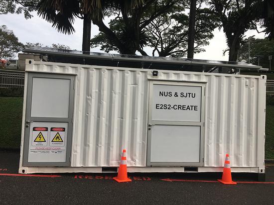移动式餐厨垃圾废物能源化系统在一个集装箱内