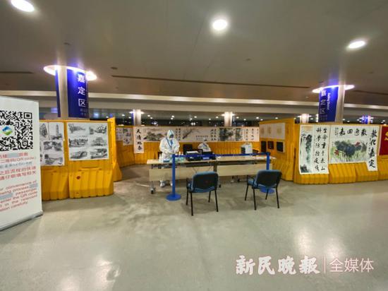 图说:嘉定人员集散点。李一能 摄