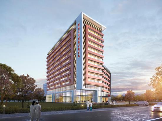 上海市口腔病防治院闵行院区预计将于2023年建成投用,将成为全市单体体量最大口腔中心。图为效果图。