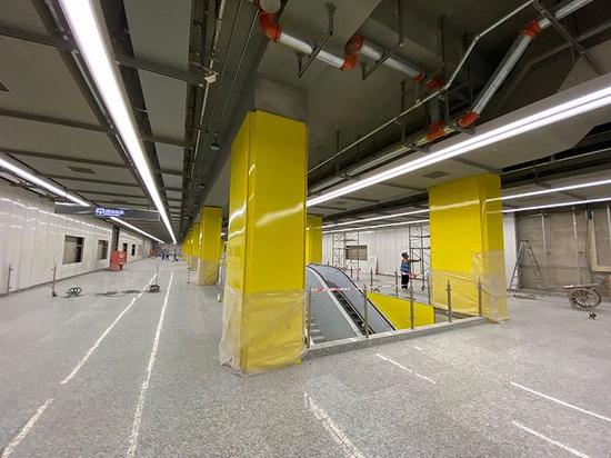 上海地铁18号线康桥站。申通地铁集团供图