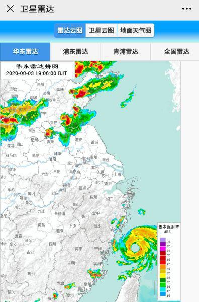 图说：卫星雷达图