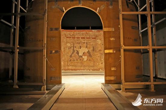 上海博物馆展出山西墓葬壁画珍品 月底与观众