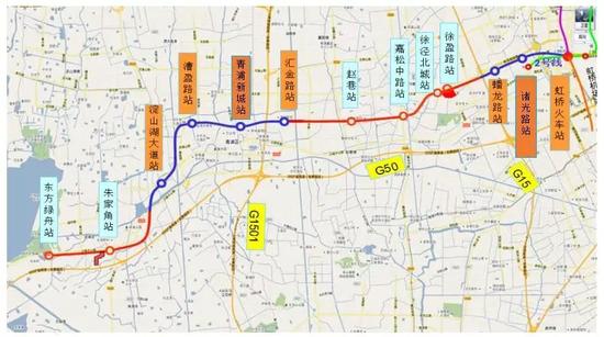 地铁17号线走向