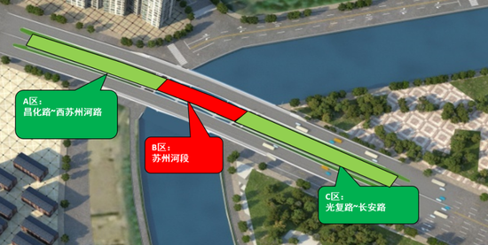 长寿路桥改造示意图