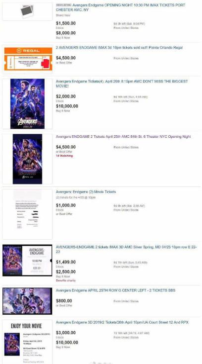 复联4票价被美国黄牛炒到16万 网友:欢迎来中