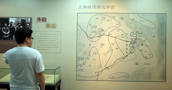 上海战役前态势图。