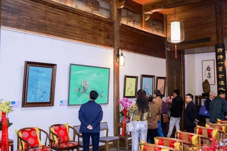 禅境油画展览现场