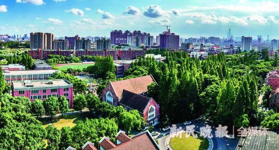 图为上海理工大学鸟瞰